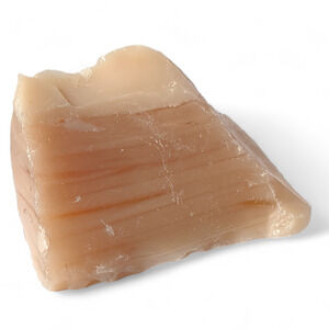 Carmel and Clear Art Glass Cullet Layered Opaque‎ Slag Glass #4XL72